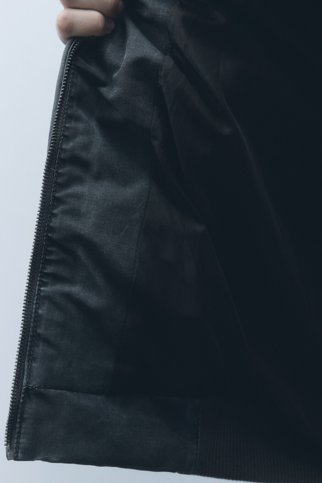 Куртка-бомбер с капюшоном и вареным эффектом - цвет серый - 8