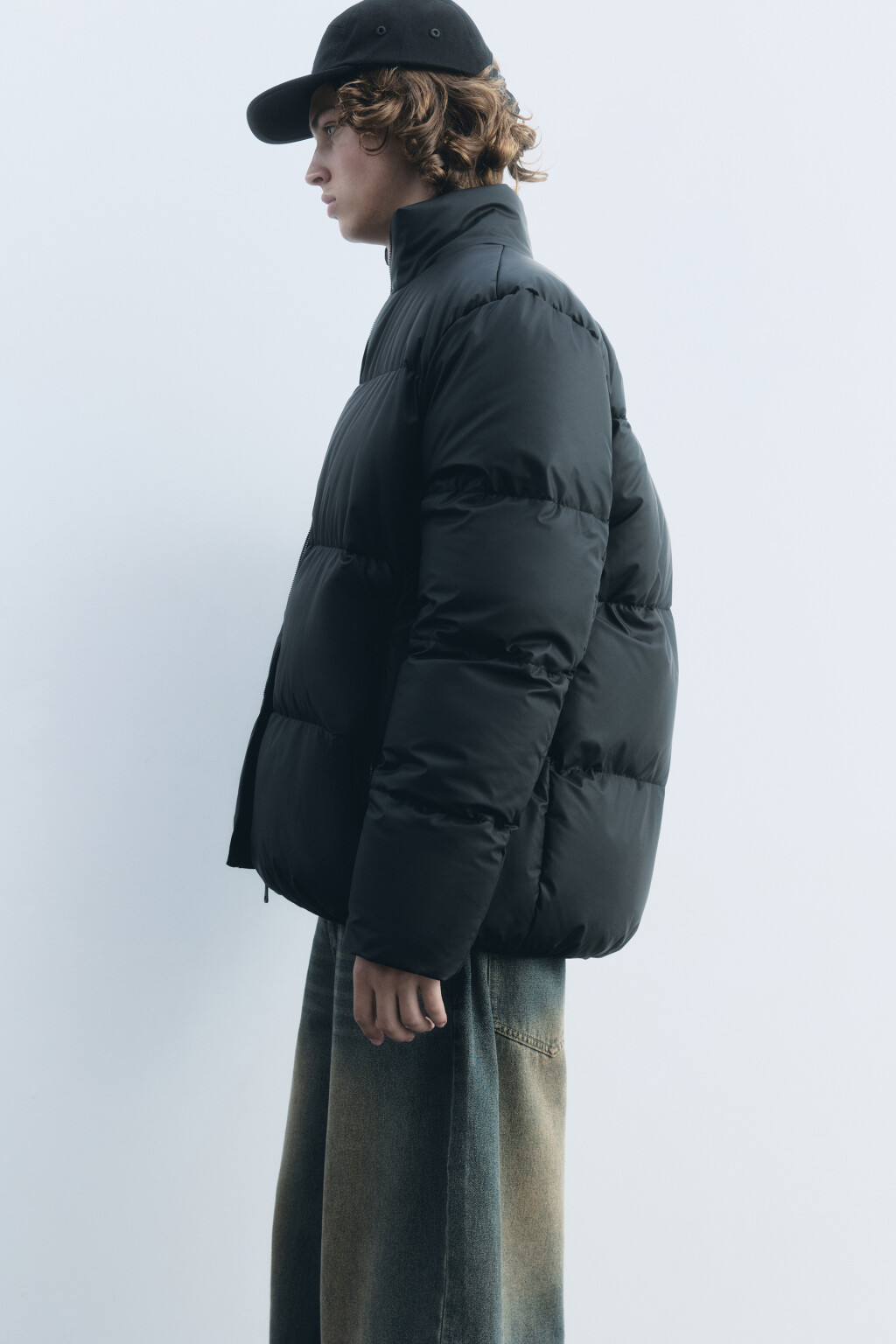 Куртка стеганая утепленная с воротником-стойкой - цвет черный - 4