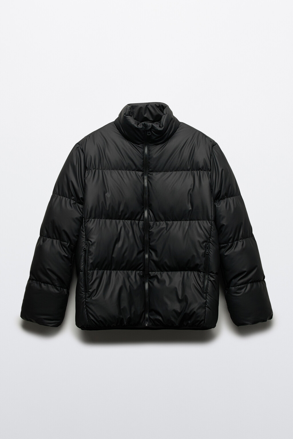 Куртка стеганая утепленная с воротником-стойкой - цвет черный - 11