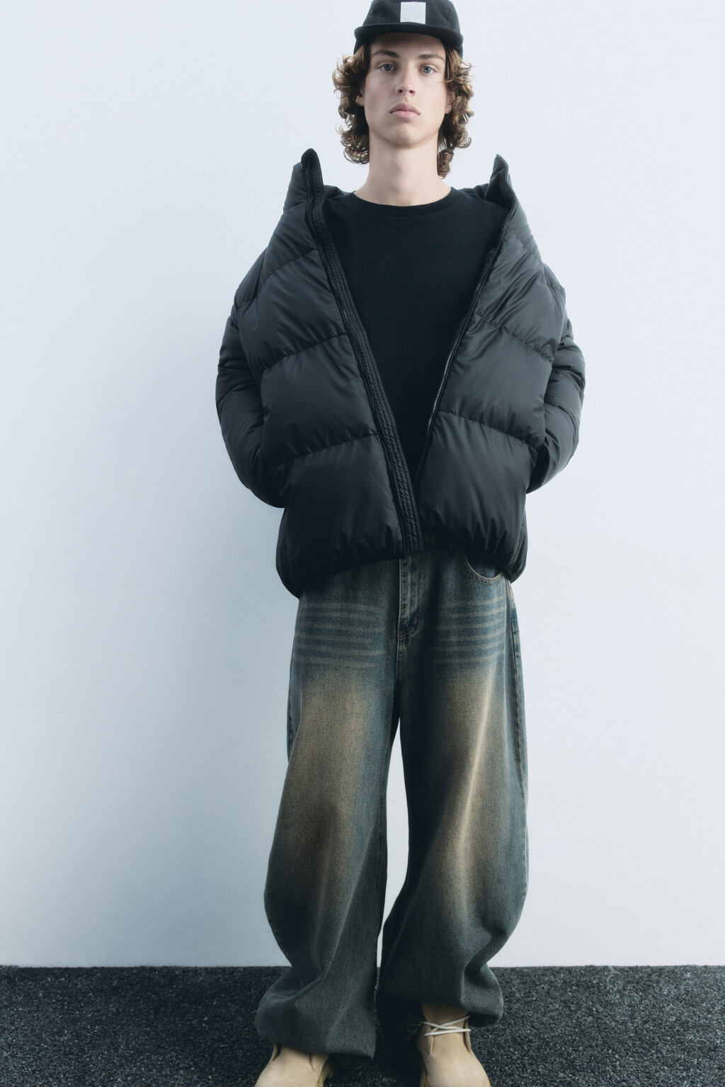 Куртка стеганая утепленная с воротником-стойкой - цвет черный - 6