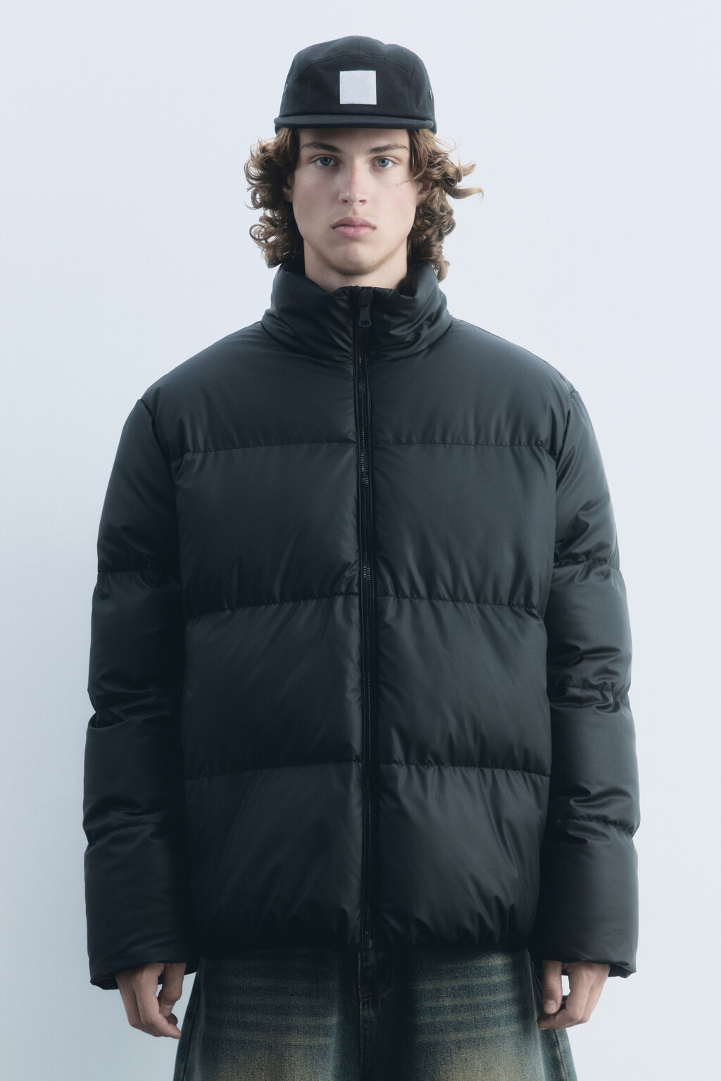 Куртка стеганая утепленная с воротником-стойкой - цвет черный - 2
