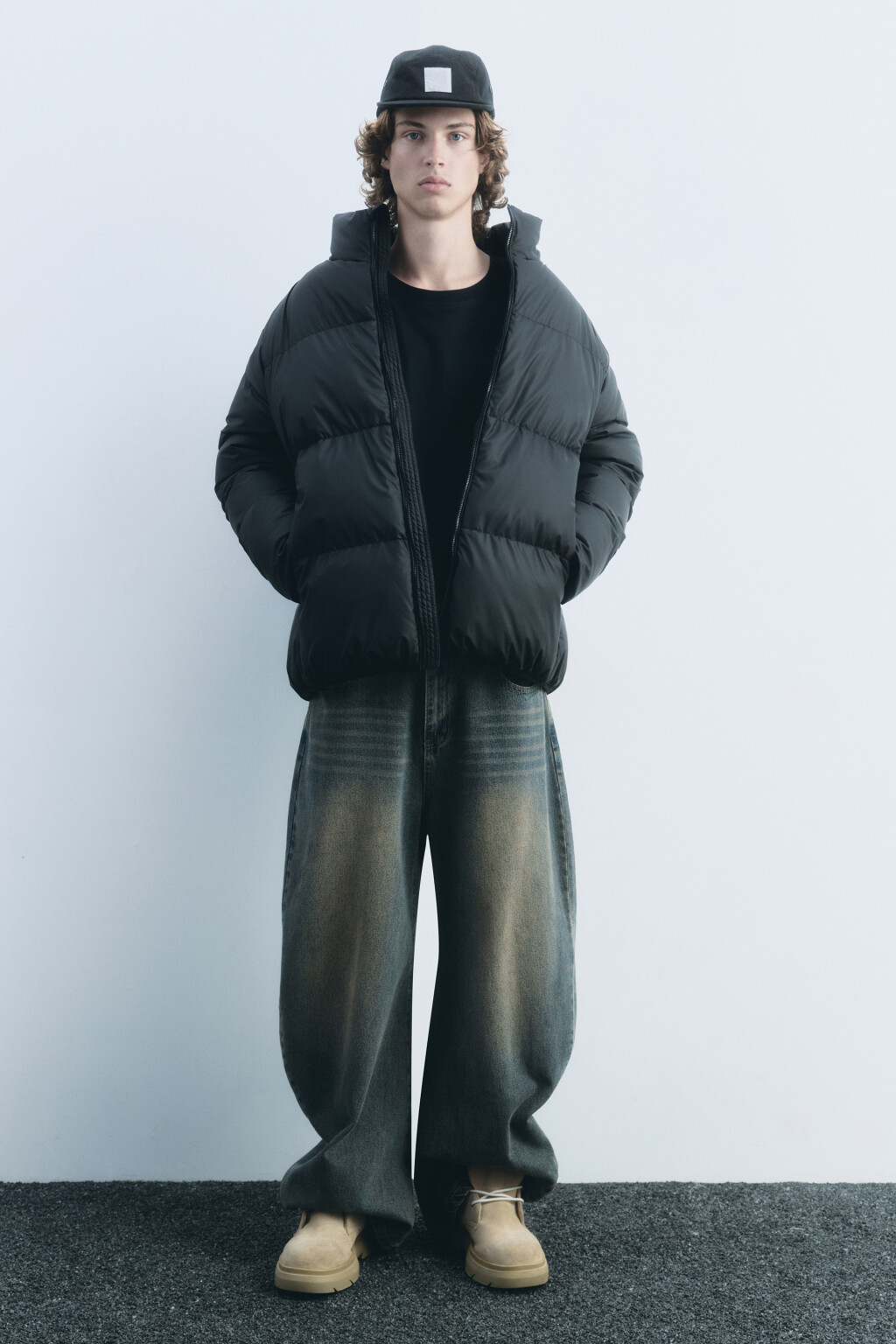 Куртка стеганая утепленная с воротником-стойкой - цвет черный - 5