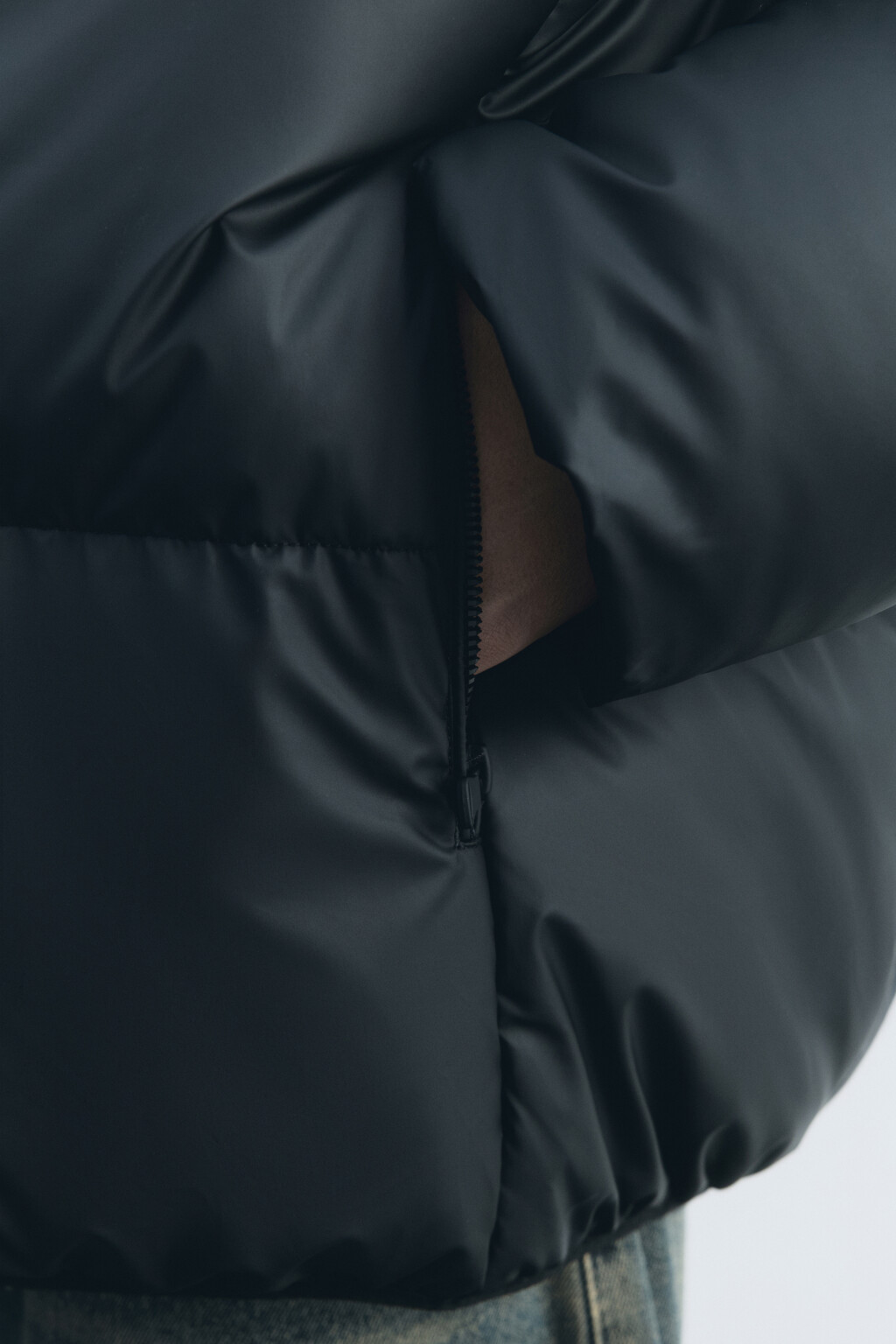 Куртка стеганая утепленная с воротником-стойкой - цвет черный - 8