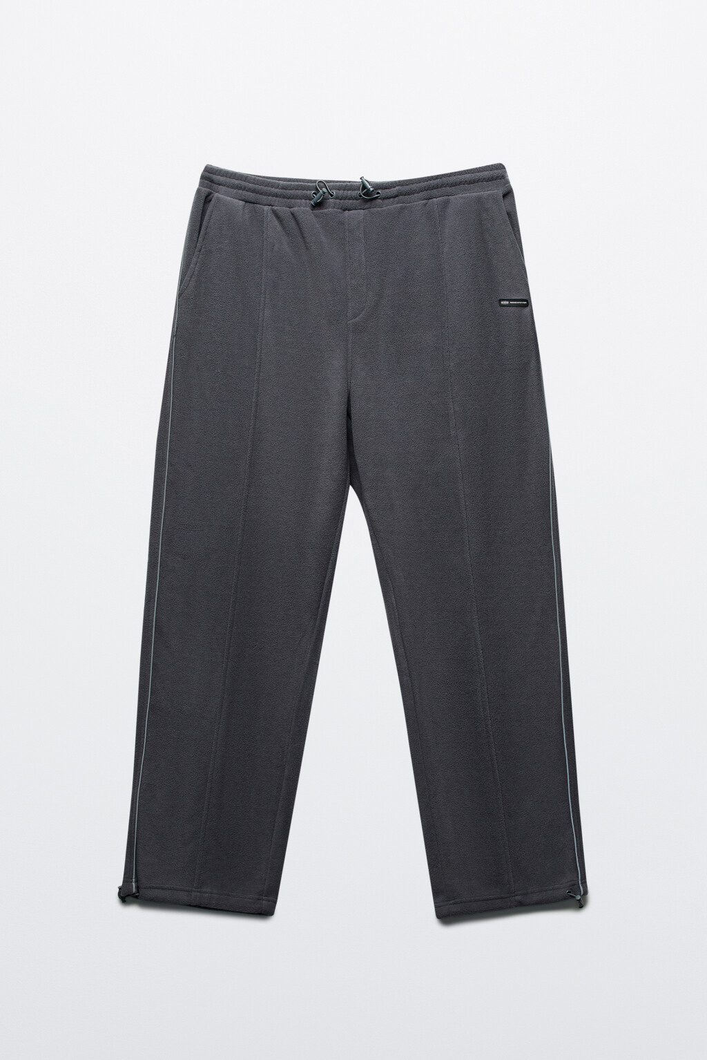 Брюки-джоггеры теплые из флиса - цвет серый - 8