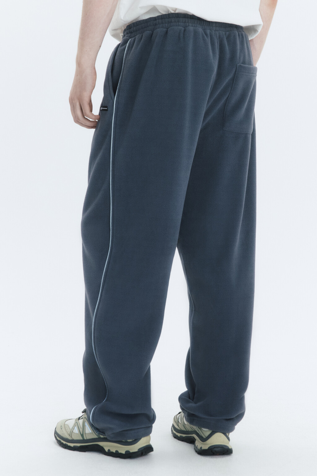 Брюки-джоггеры теплые из флиса - цвет серый - 4