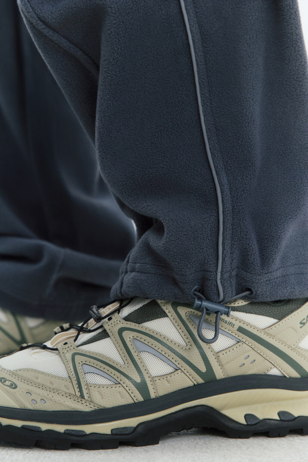 Брюки-джоггеры теплые из флиса - цвет серый - 7