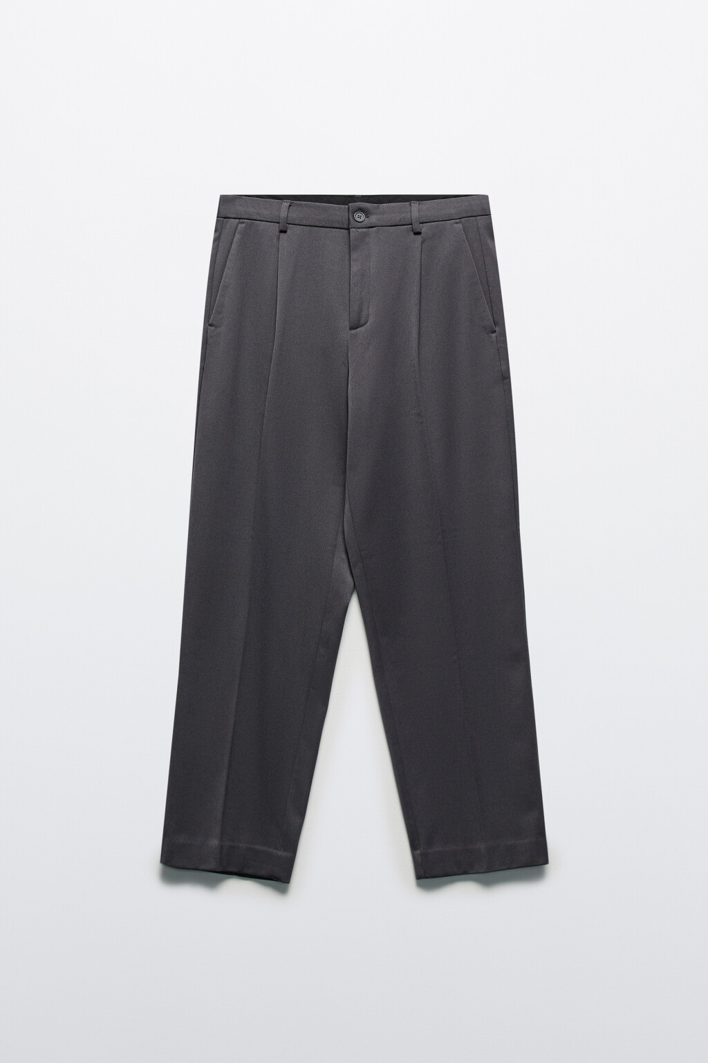 Брюки костюмные утепленные с начесом - цвет серый - 8