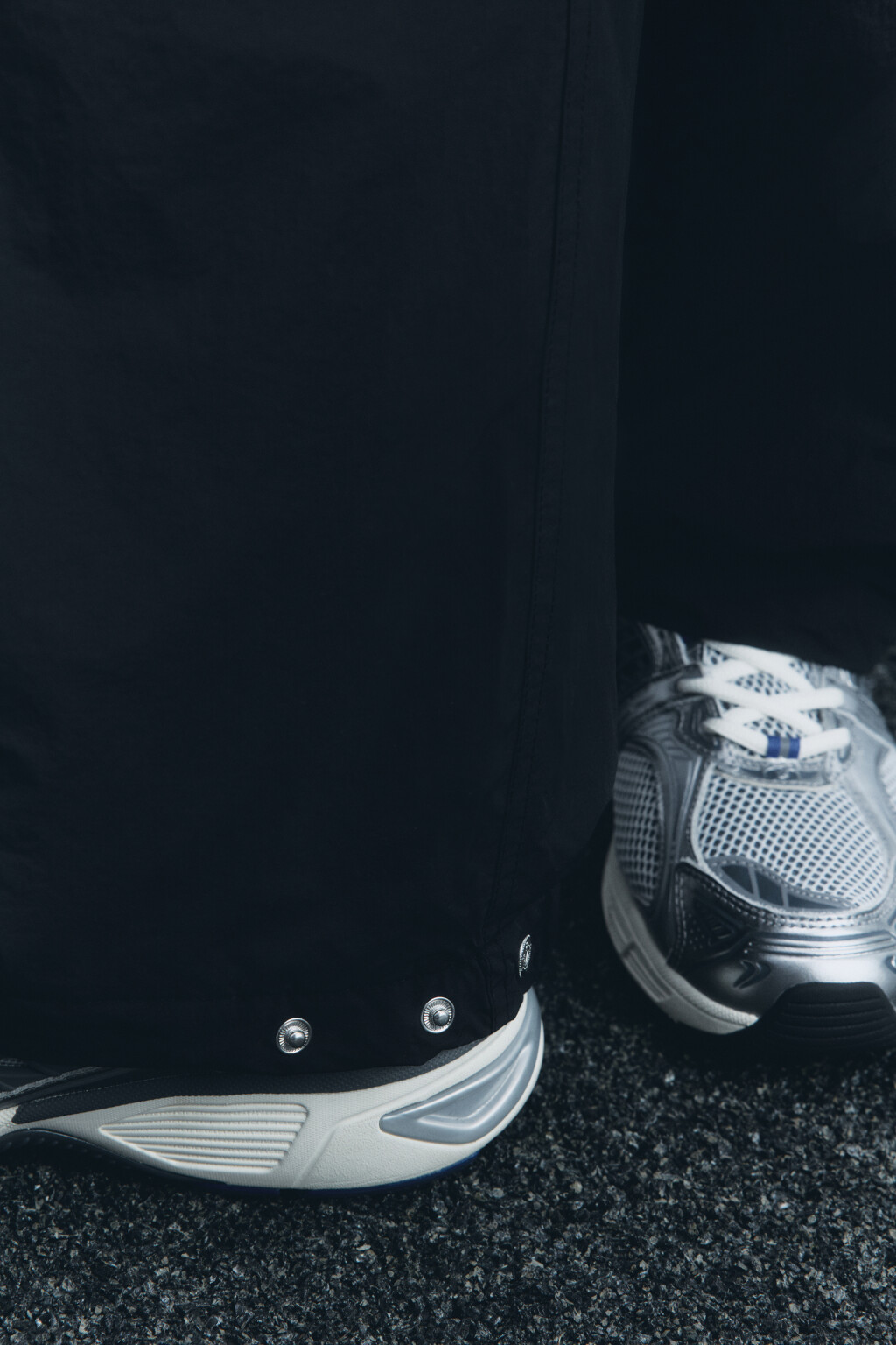 Брюки-парашюты широкие утепленные - цвет черный - 7