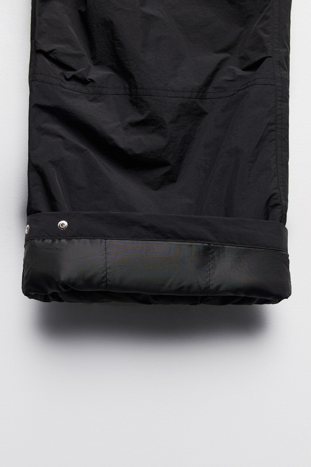 Брюки-парашюты широкие утепленные - цвет черный - 9