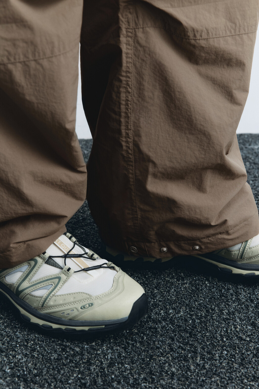 Брюки-парашюты широкие утепленные - цвет коричневый - 7