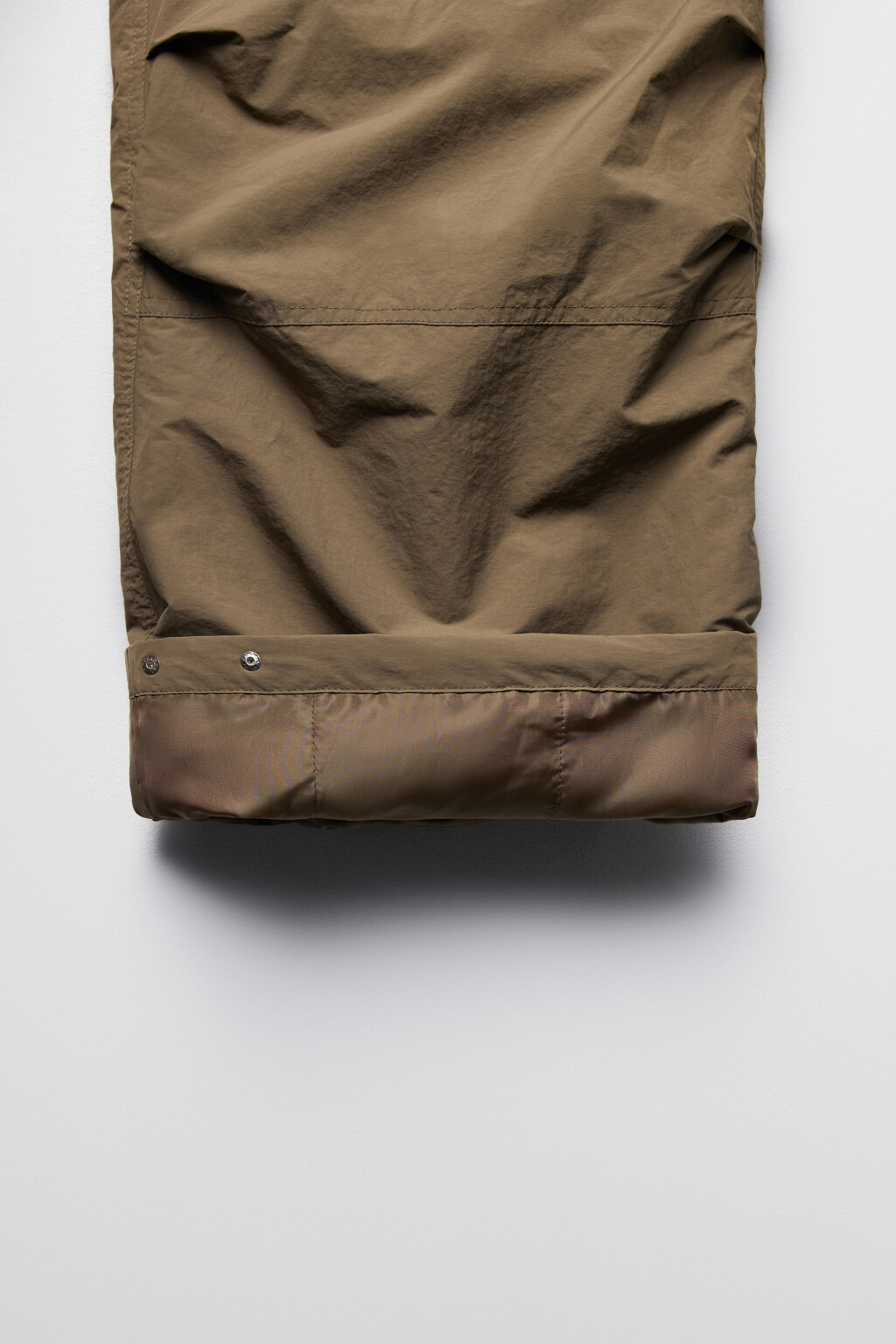 Брюки-парашюты широкие утепленные - цвет коричневый - 8