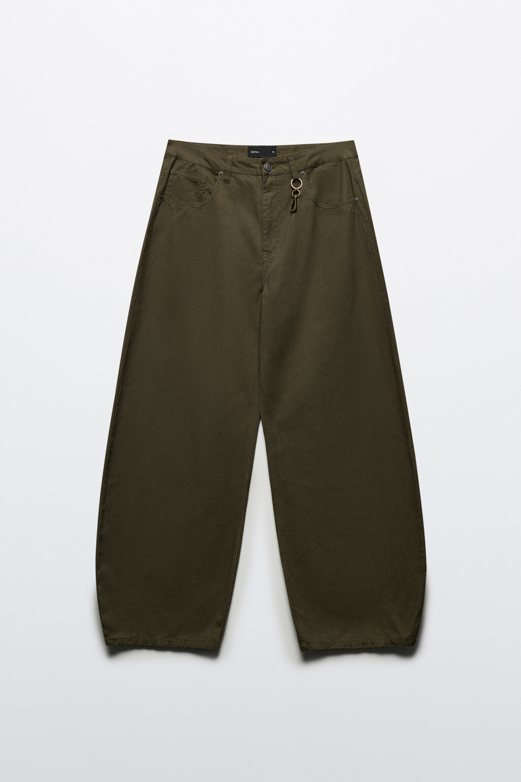 Брюки skater fit широкие хлопковые - цвет зеленый - 11