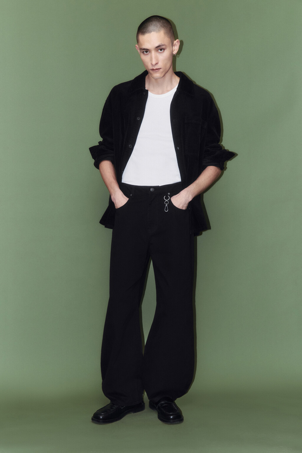 Брюки skater fit широкие хлопковые - цвет черный - 3