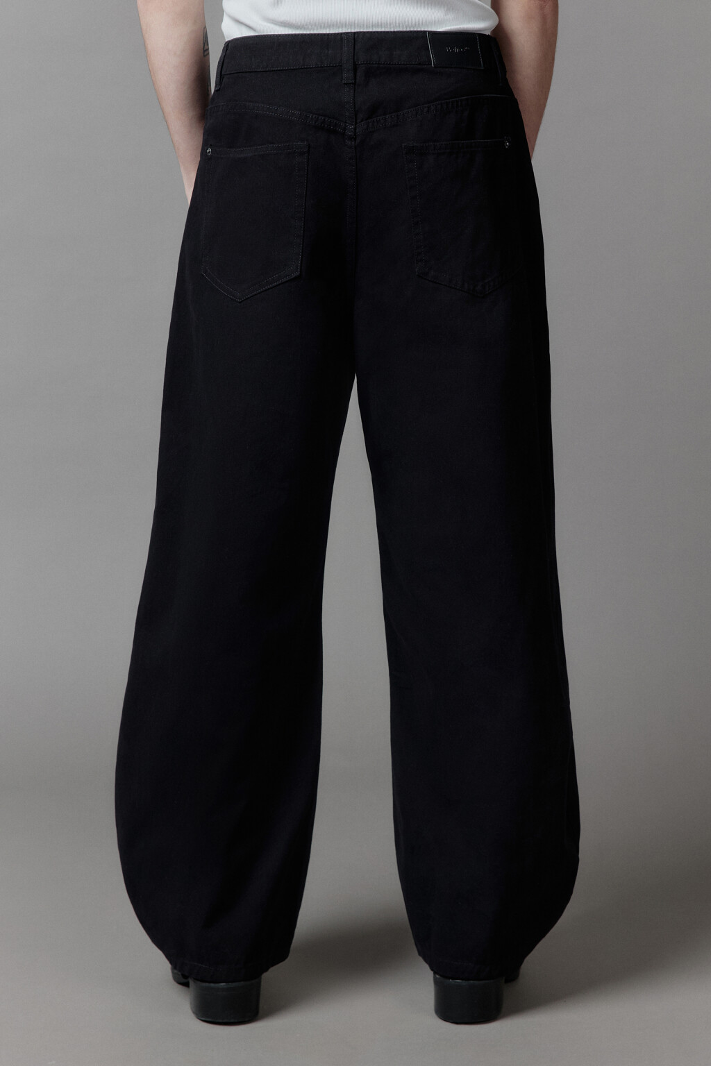 Брюки skater fit широкие хлопковые - цвет черный - 6