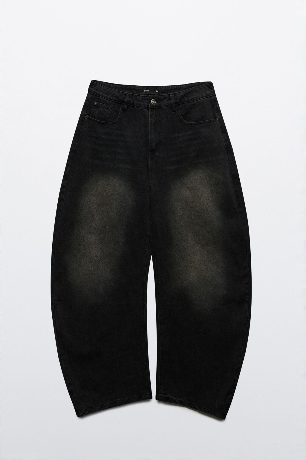 Джинсы экстраширокие с волнистыми боковыми швами - цвет черный - 9