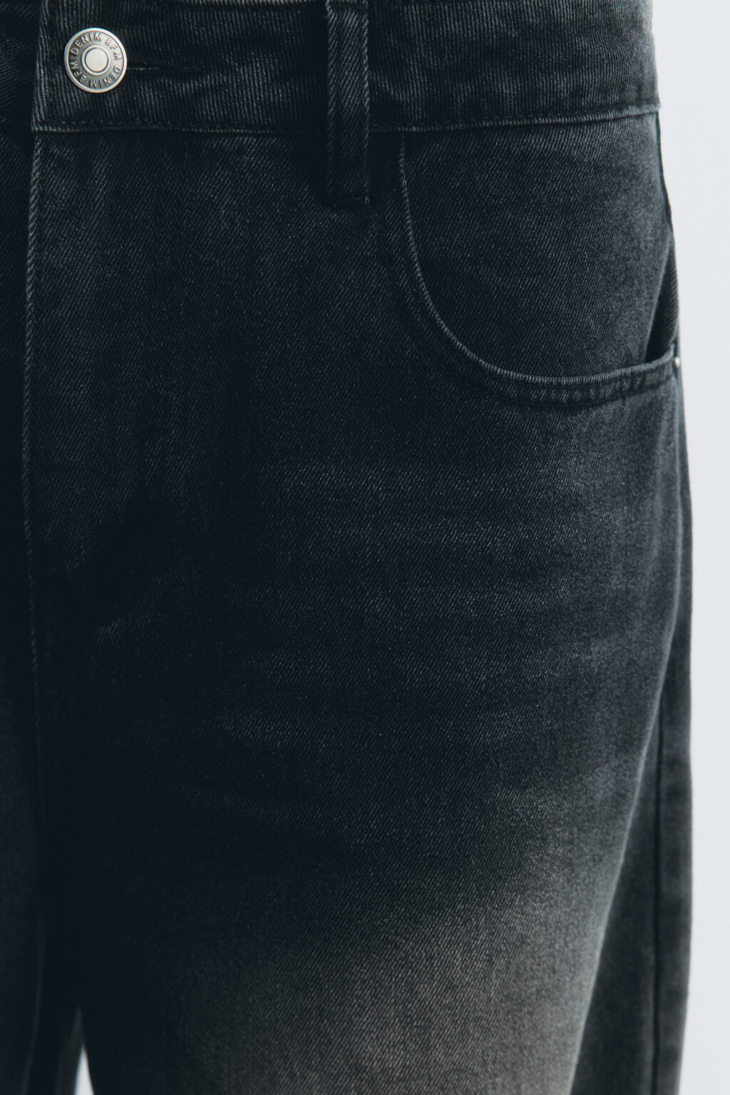 Джинсы экстраширокие с волнистыми боковыми швами - цвет черный - 7