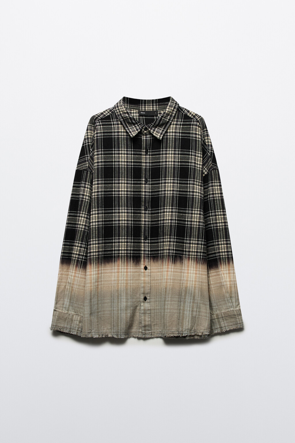 Рубашка oversize клетчатая с вареным эффектом - цвет мультиколор - 8