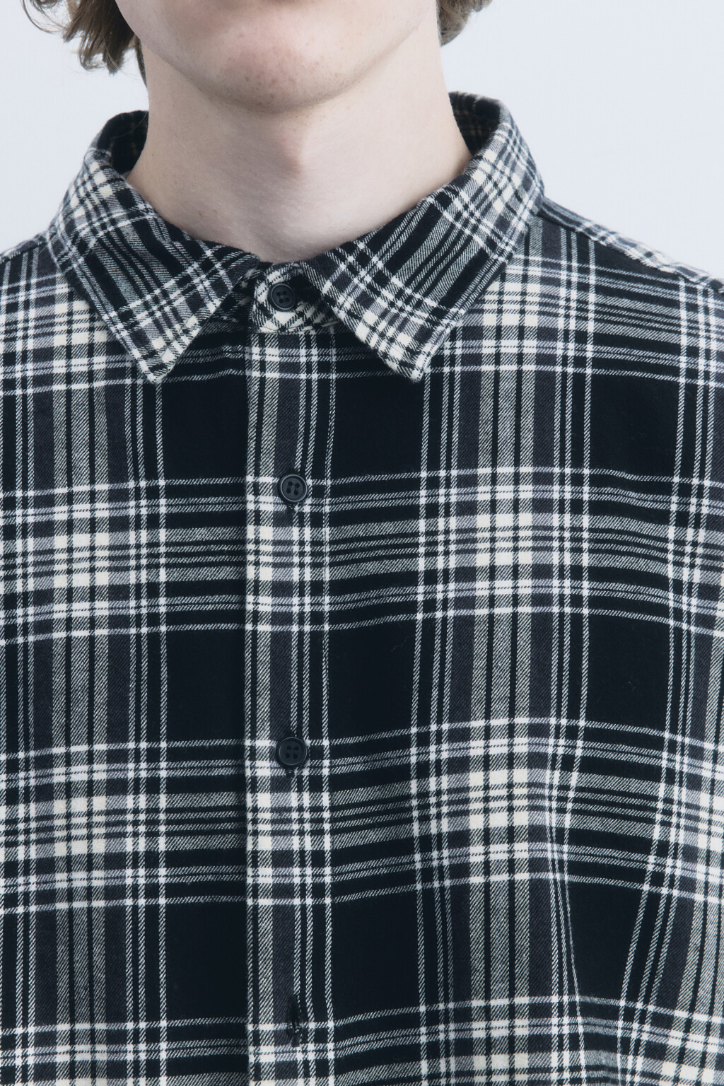 Рубашка oversize клетчатая с вареным эффектом - цвет мультиколор - 6