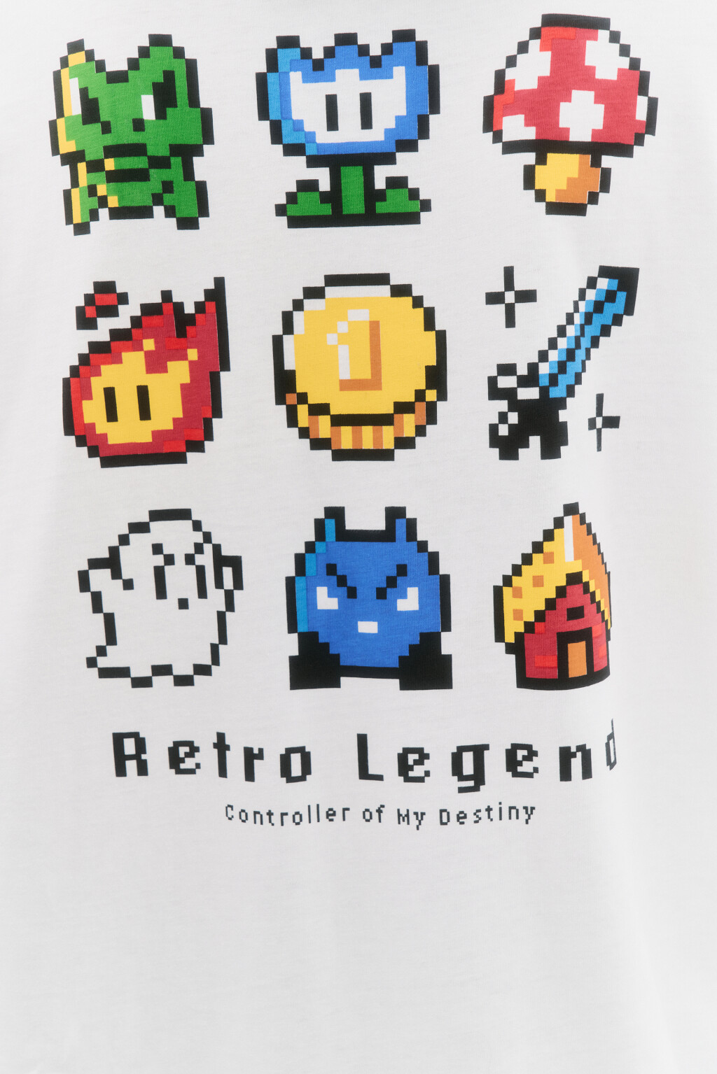 Футболка хлопковая свободная с принтом - цвет белый - 7