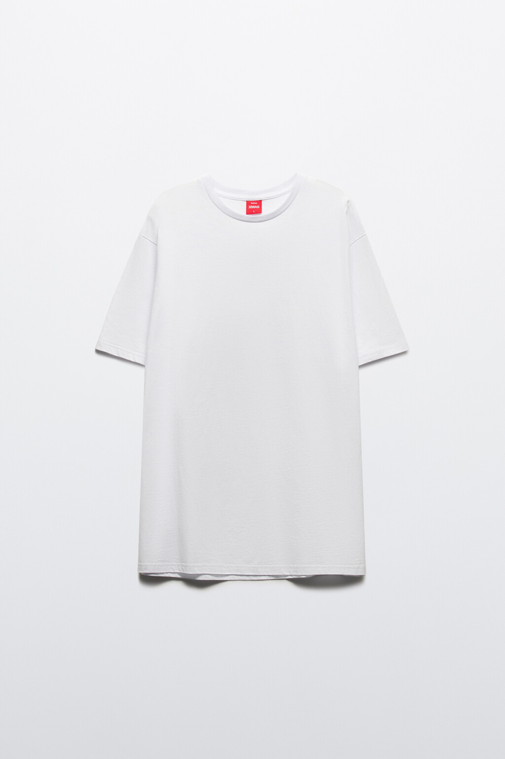 Футболка хлопковая с новогодним принтом - цвет белый - 9