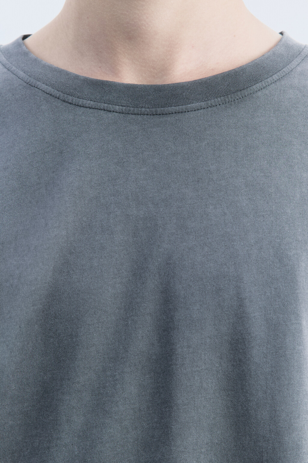 Лонгслив хлопковый с двойными рукавами - цвет серый - 7