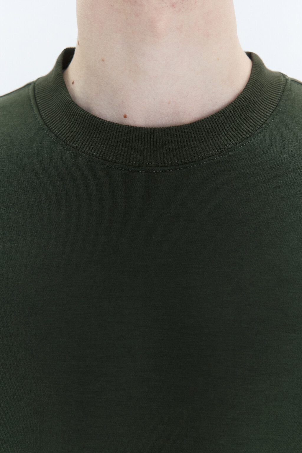 Свитшот базовый из джерси - цвет зеленый - 6