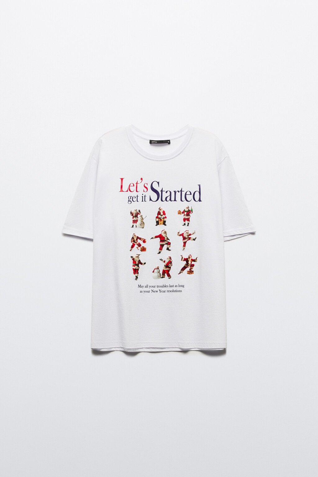 Футболка хлопковая с новогодним принтом - цвет мультиколор - 9