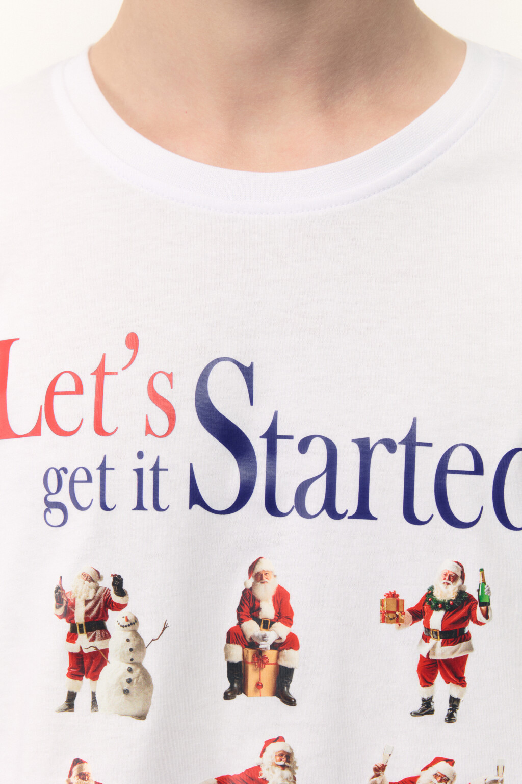 Футболка хлопковая с новогодним принтом - цвет мультиколор - 7