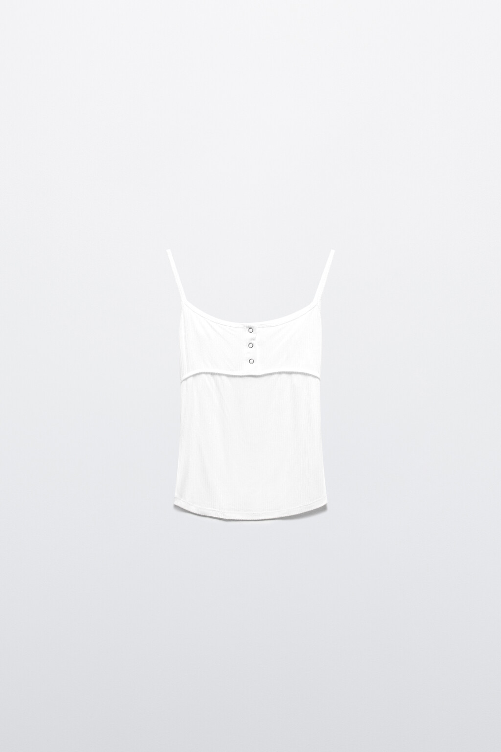 Майка домашняя вискозная с застежкой на груди - цвет белый - 9