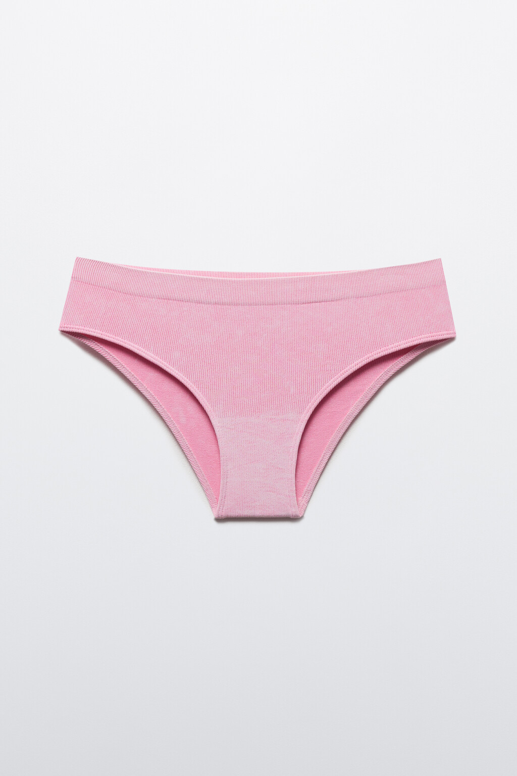 Трусы-слипы базовые бесшовные в рубчик - цвет розовый - 6