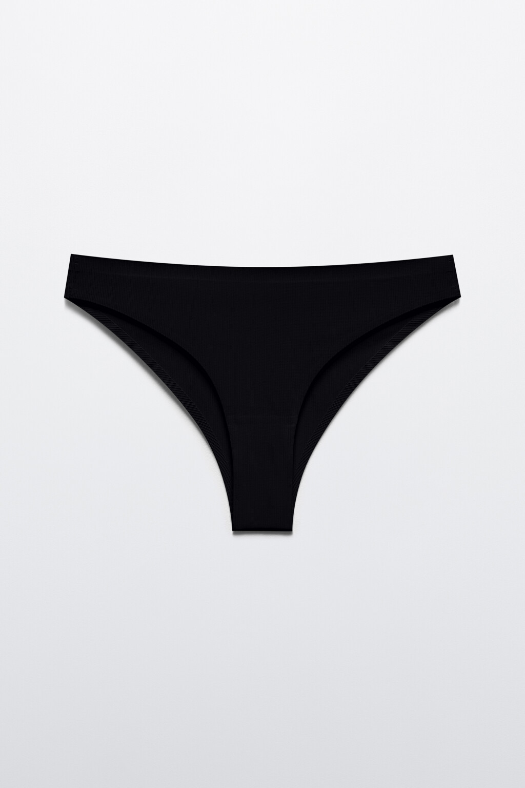 Трусы-танга бесшовные со средней посадкой - цвет черный - 5