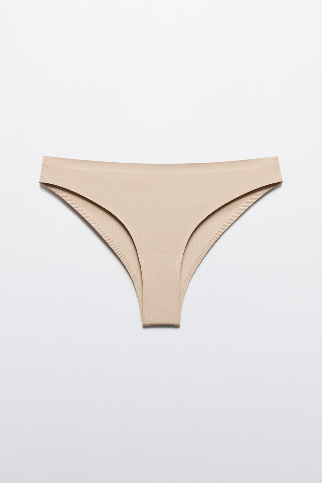 Трусы-танга бесшовные со средней посадкой - цвет бежевый - 5