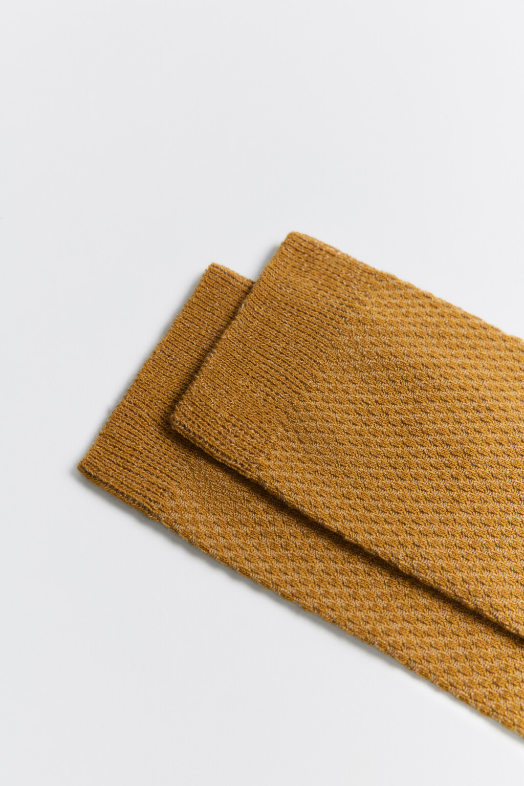 Носки высокие хлопковые с узором - цвет желтый - 2