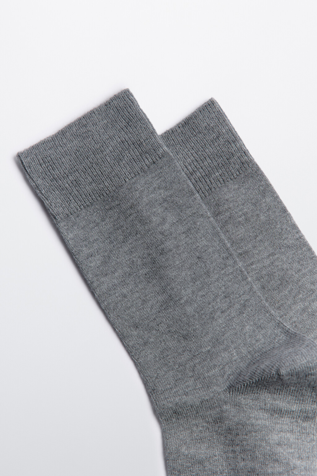 Носки теплые с шерстью мериноса - цвет серый - 2
