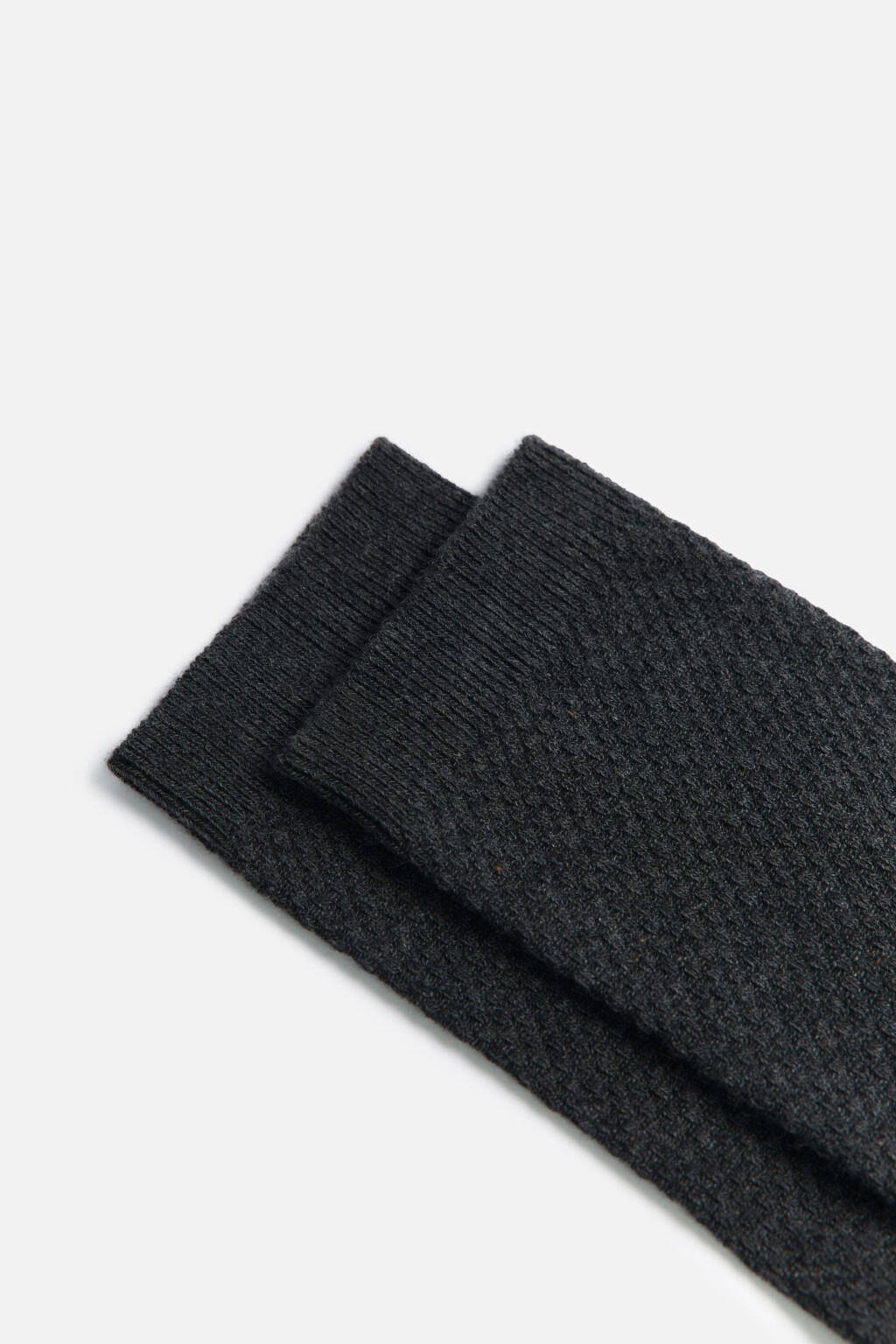 Носки высокие хлопковые с узором - цвет серый - 2