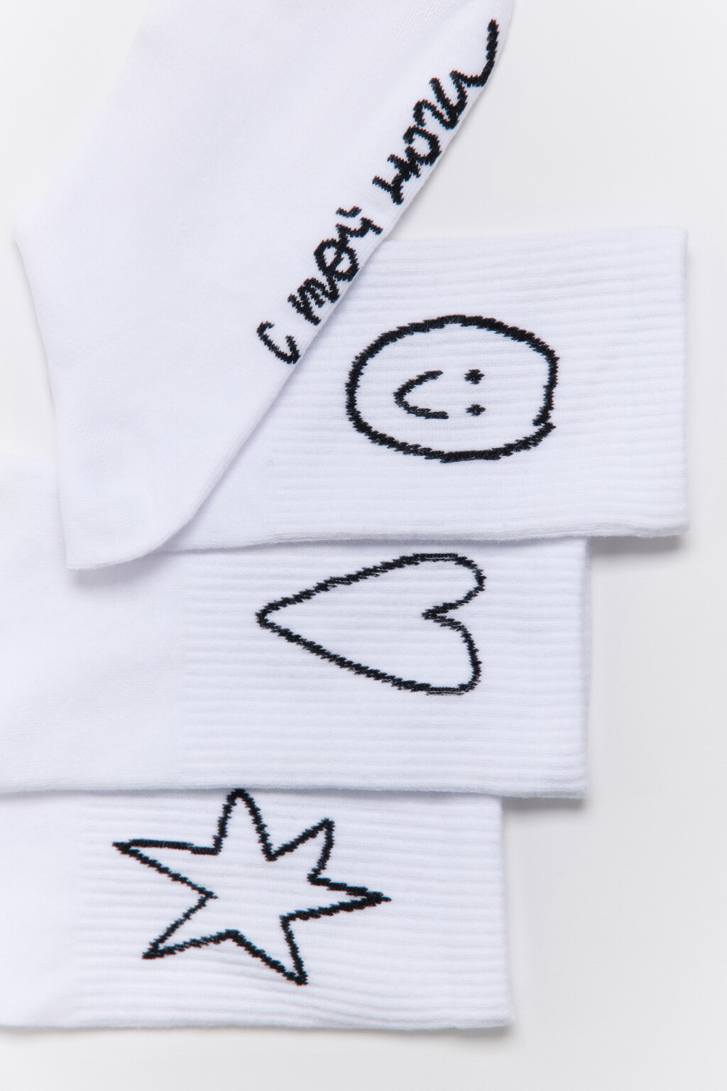 Набор из непарных носков с принтом (3 штуки) - цвет мультиколор - 5