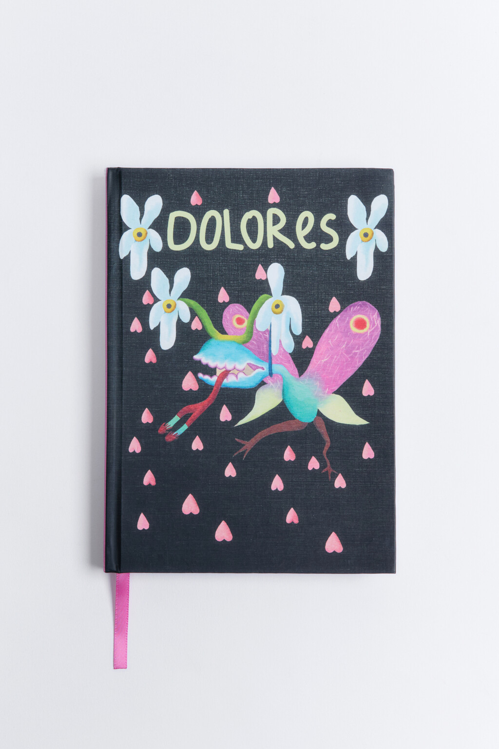 Блокнот с принтом и закладкой - цвет белый - 1