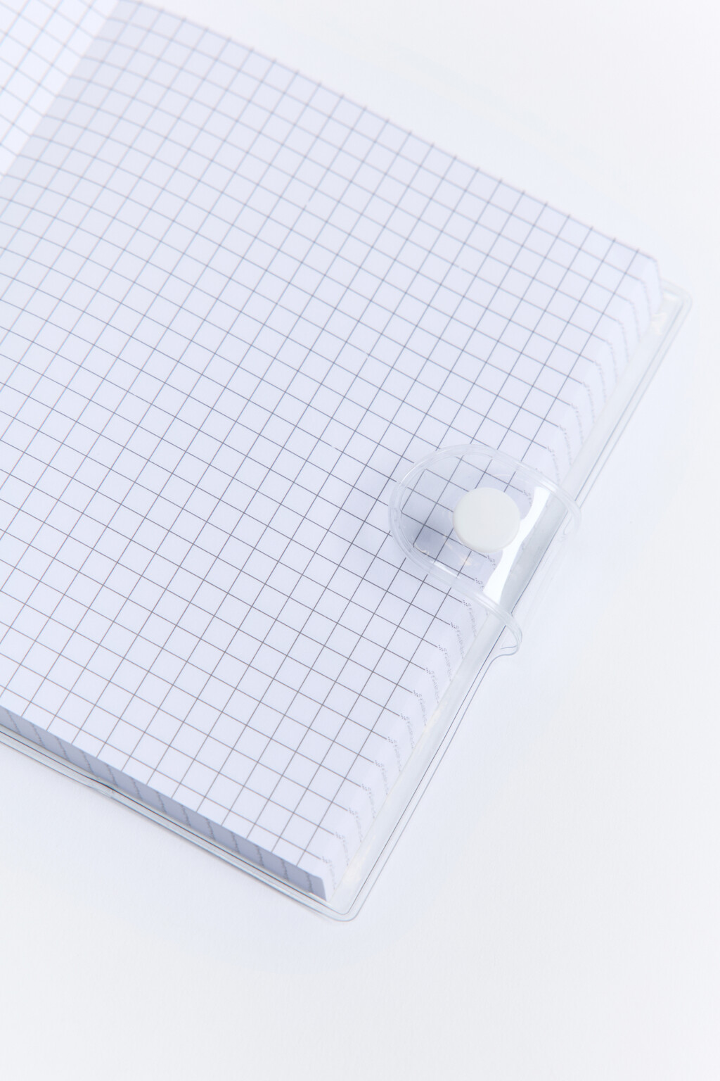 Блокнот с принтом и застежкой-кнопкой - цвет белый - 2