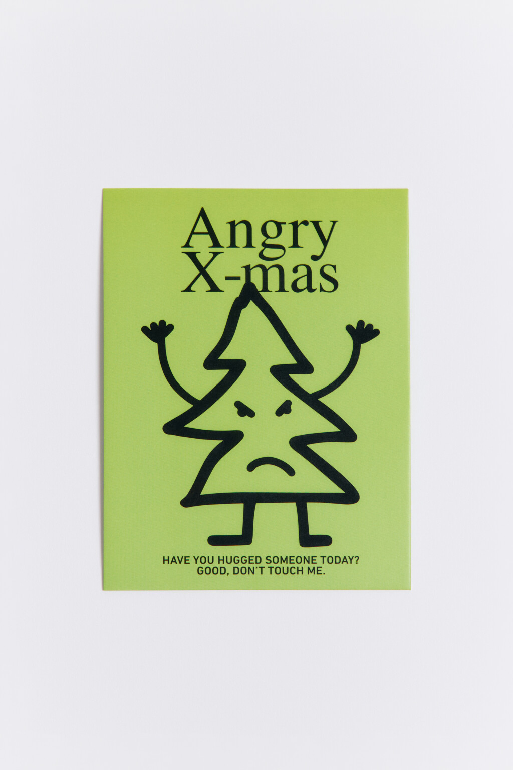 Открытка с пожеланием - цвет черный - 1