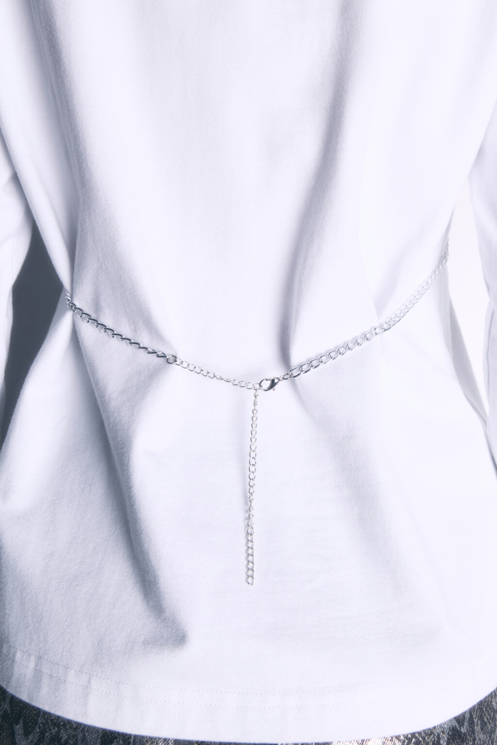 Цепочка на тело в виде бра - цвет серый - 5