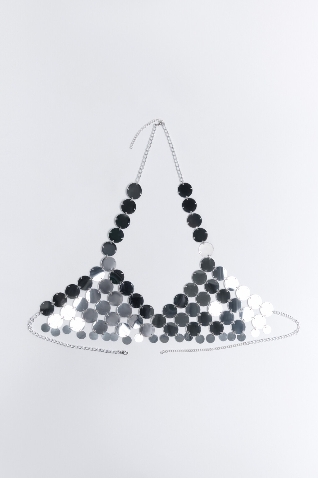 Цепочка на тело в виде бра - цвет серый - 6