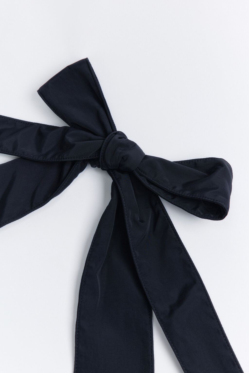 Сумка-тоут на плечо с бантом - цвет черный - 4