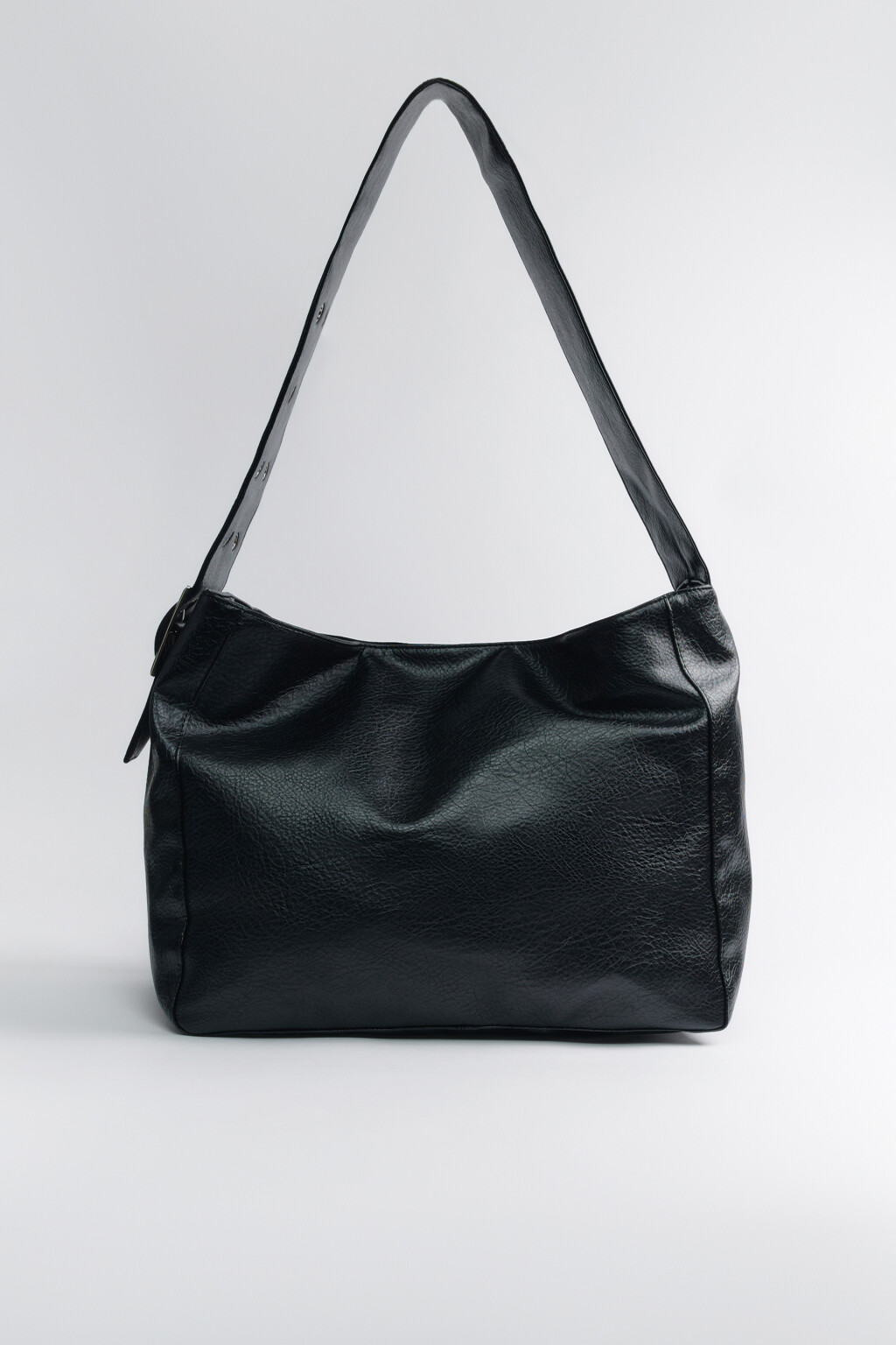 Сумка-тоут с широким ремнем на плечо - цвет черный - 2
