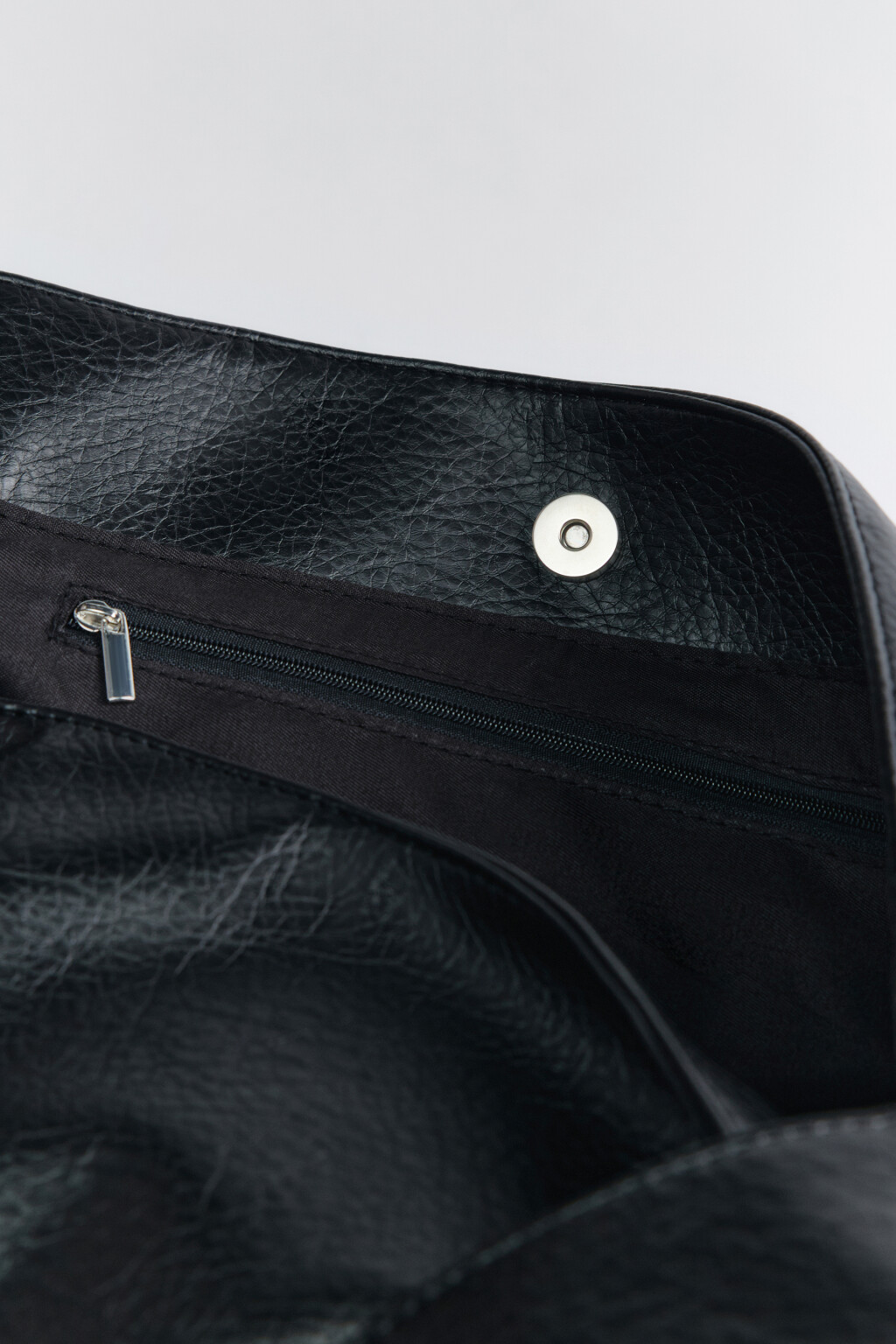 Сумка-тоут с широким ремнем на плечо - цвет черный - 5