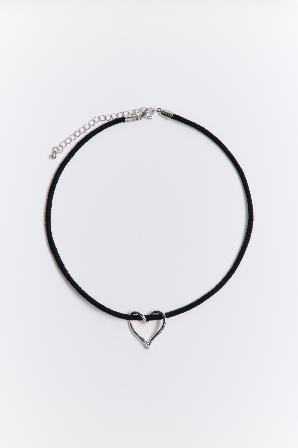 Чокер-шнурок с подвеской - цвет серый - 1