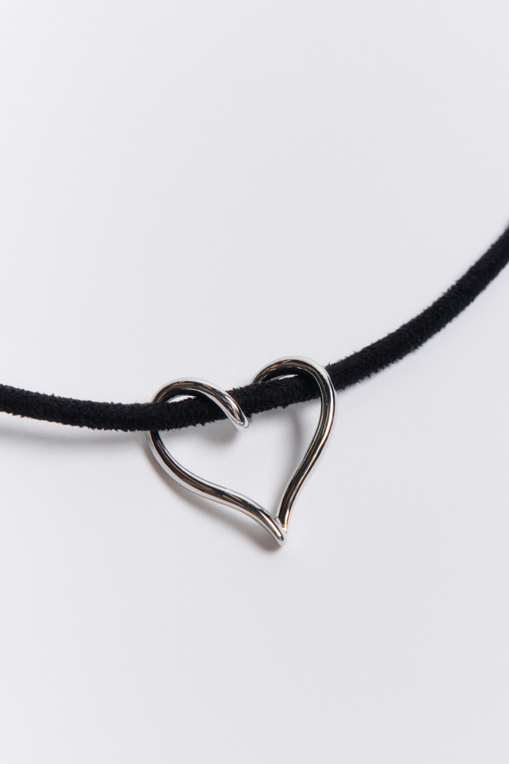 Чокер-шнурок с подвеской - цвет серый - 2