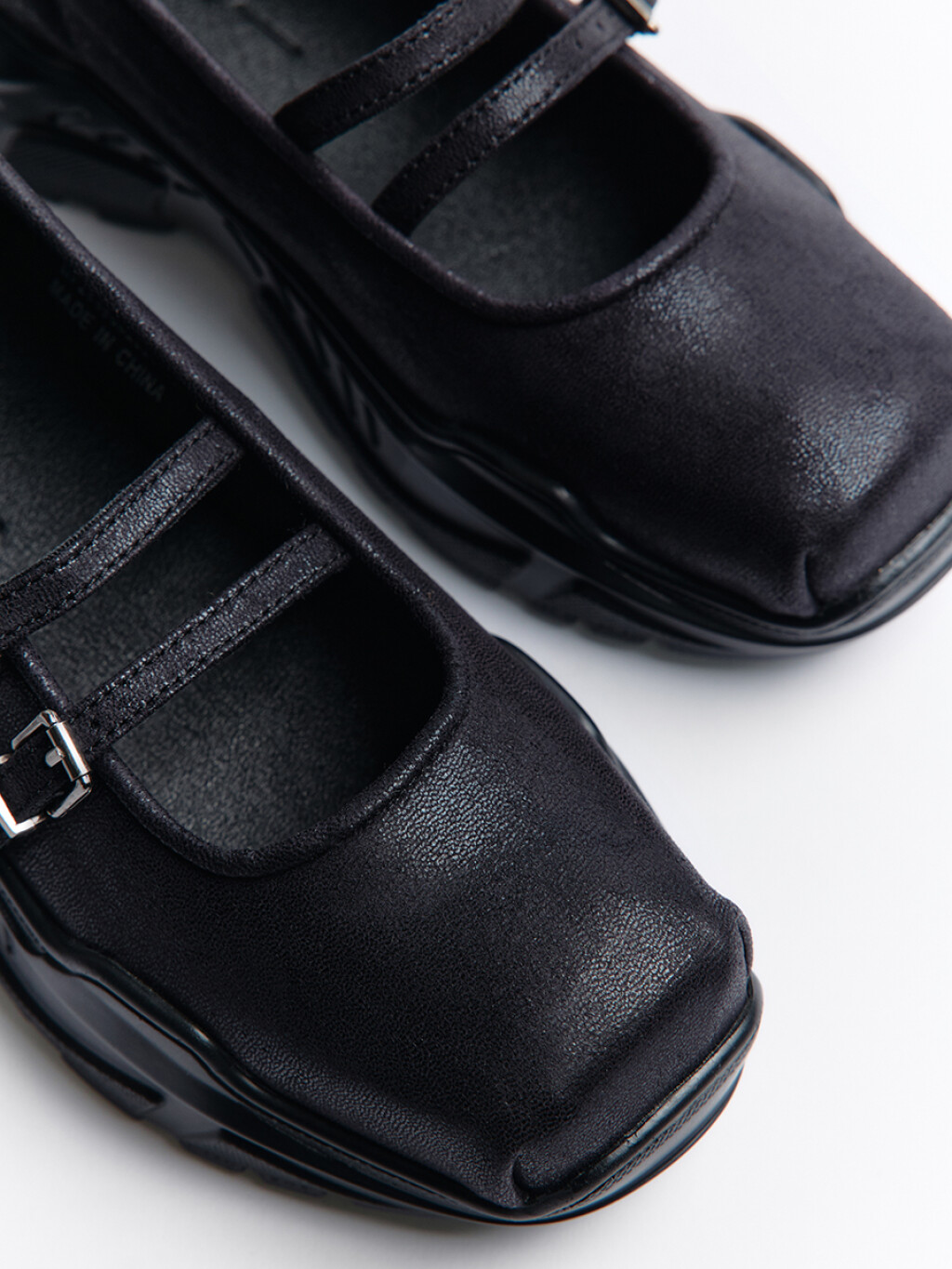 Туфли мэри джейн с лентами на щиколотке - цвет черный - 4