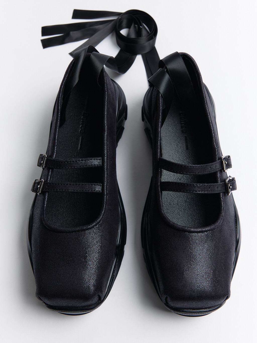 Туфли мэри джейн с лентами на щиколотке - цвет черный - 5