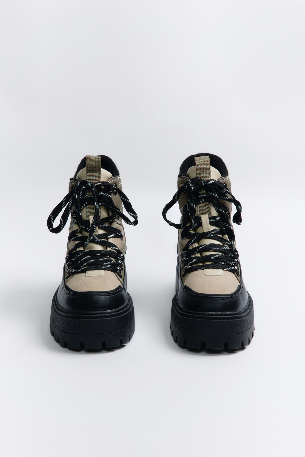 Ботинки утепленные в треккинговом стиле - цвет коричневый - 2