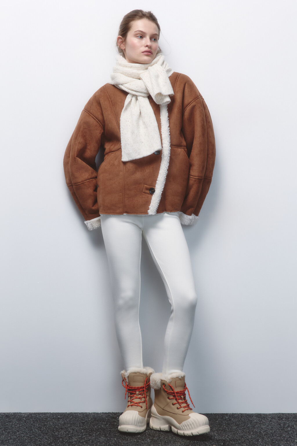 Ботинки зимние с теплой подкладкой - цвет бежевый - 10